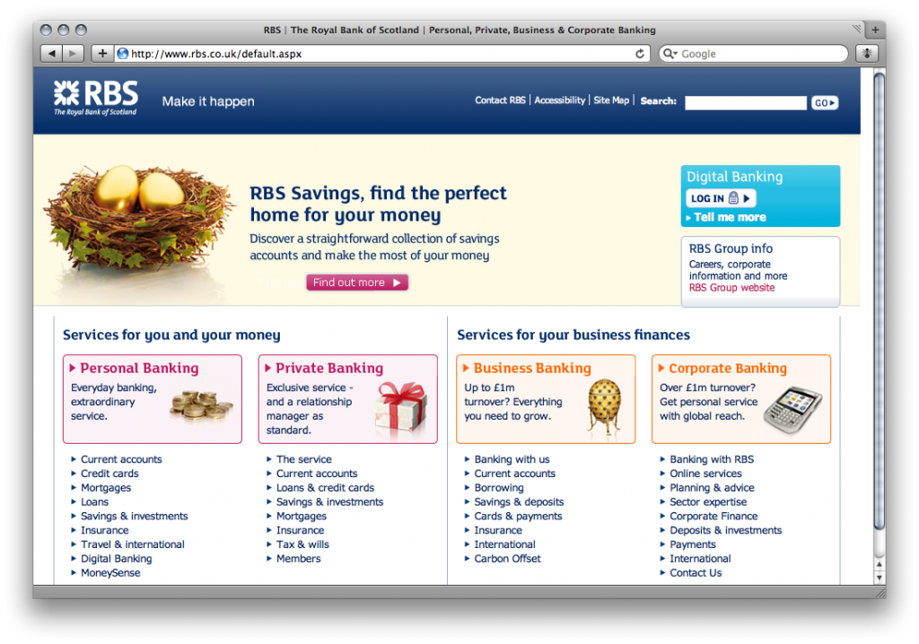 The RBS Homepage