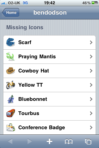 Gowalla Tools - Missing Icons