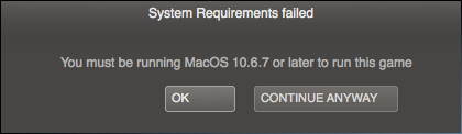 Portal 2 requires Mac OS 10.6.7