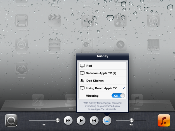 AirPlay Mirroring on iOS 5