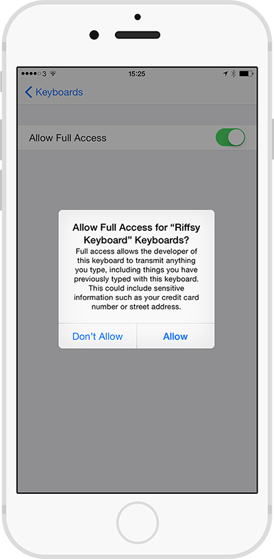 what is full keyboard access on iphone