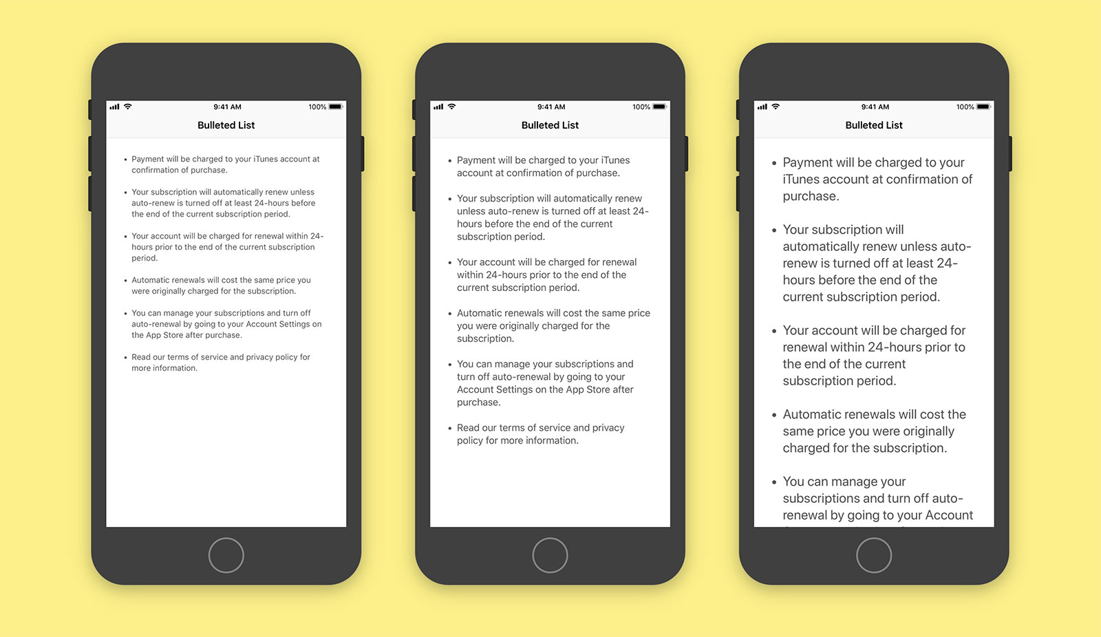 Bulleted List for UILabel and UITextView